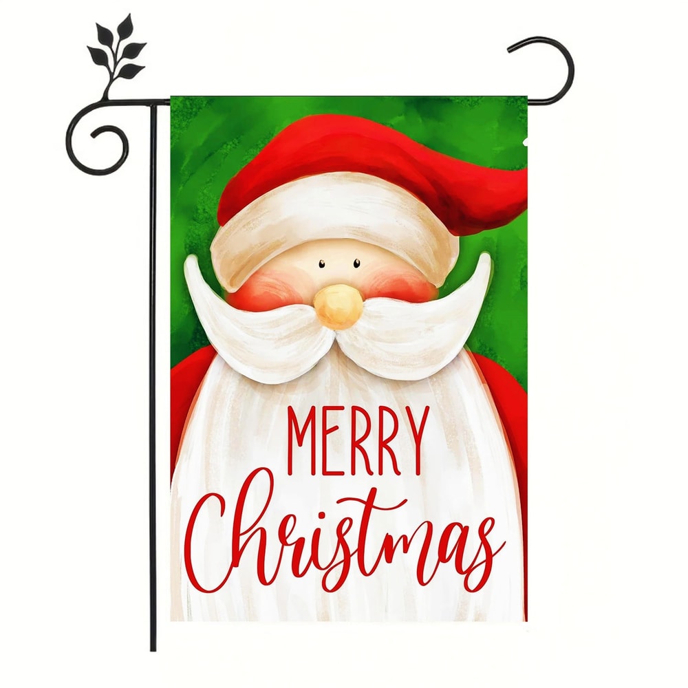 Santa Claus Christmas Garden Flag Double Sided Outdoor Decor 4