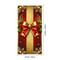 Red Gold Christmas Door Cover Banner With Bows Decor 2