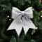 Sequined Christmas Bow Ornament For Tree And Holiday Decor 2