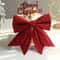 Sequined Christmas Bow Ornament For Tree And Holiday Decor 4