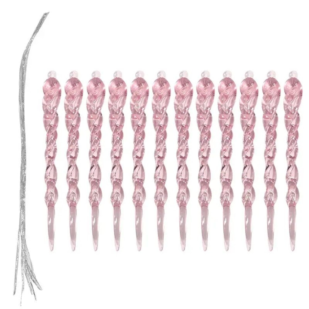 Crystal Snowflake Ice Pendant Christmas Tree Ornaments Set 7