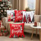 Merry Christmas Decorative Cushion Cover Set 4pcs Holiday Pillow Cases 0