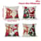 Merry Christmas Decorative Cushion Cover Set 4pcs Holiday Pillow Cases 4