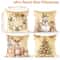 Merry Christmas Decorative Cushion Cover Set 4pcs Holiday Pillow Cases 5