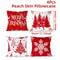 Merry Christmas Decorative Cushion Cover Set 4pcs Holiday Pillow Cases 13