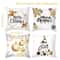 Merry Christmas Decorative Cushion Cover Set 4pcs Holiday Pillow Cases 3