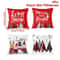 Merry Christmas Decorative Cushion Cover Set 4pcs Holiday Pillow Cases 14