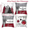 Merry Christmas Decorative Cushion Cover Set 4pcs Holiday Pillow Cases 10