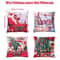 Merry Christmas Decorative Cushion Cover Set 4pcs Holiday Pillow Cases 12