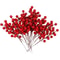 Frosted Red Berry Stems Christmas Tree Decoration 1
