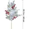 Frosted Red Berry Stems Christmas Tree Decoration 13