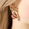 Rhinestone Christmas Light Bulb Drop Earrings 9