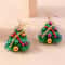 Cute Christmas Tree Star Drop Earrings 3