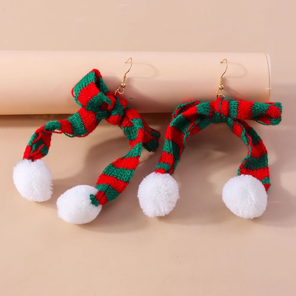 Cute Christmas Tree Star Drop Earrings 11