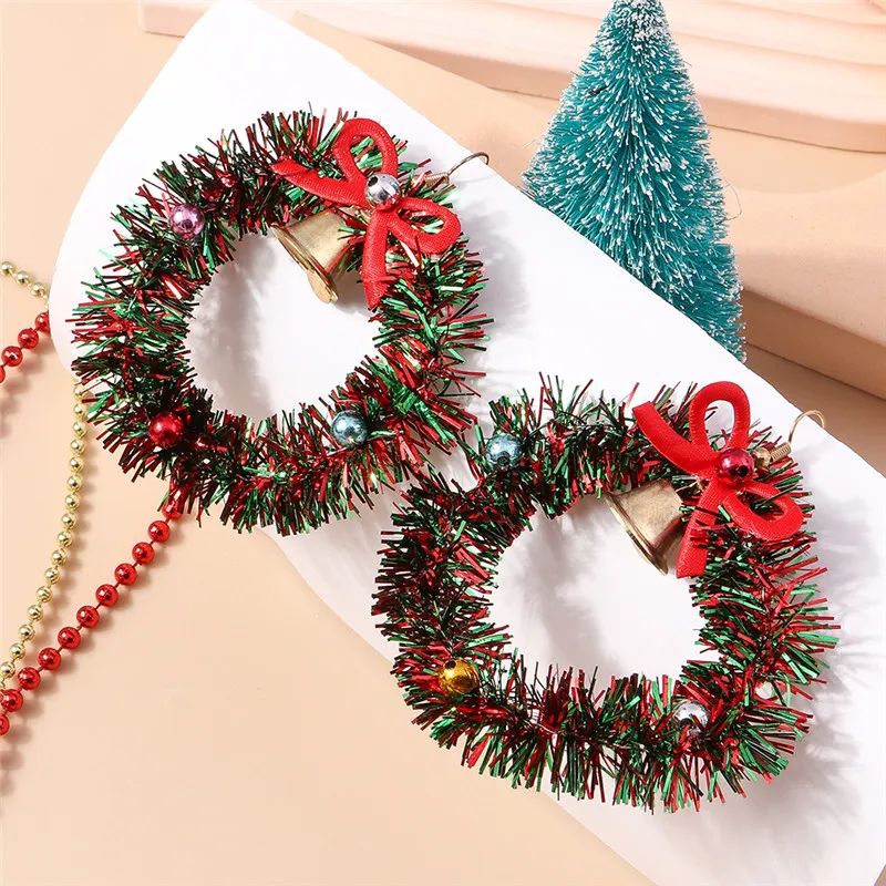 Cute Christmas Tree Star Drop Earrings 14