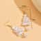 Baroque Pearl Christmas Tree Drop Earrings 1