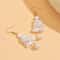 Baroque Pearl Christmas Tree Drop Earrings 2