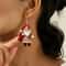 Acrylic Santa Claus Double Sided Drop Earrings 2