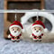 Acrylic Santa Claus Double Sided Drop Earrings 4