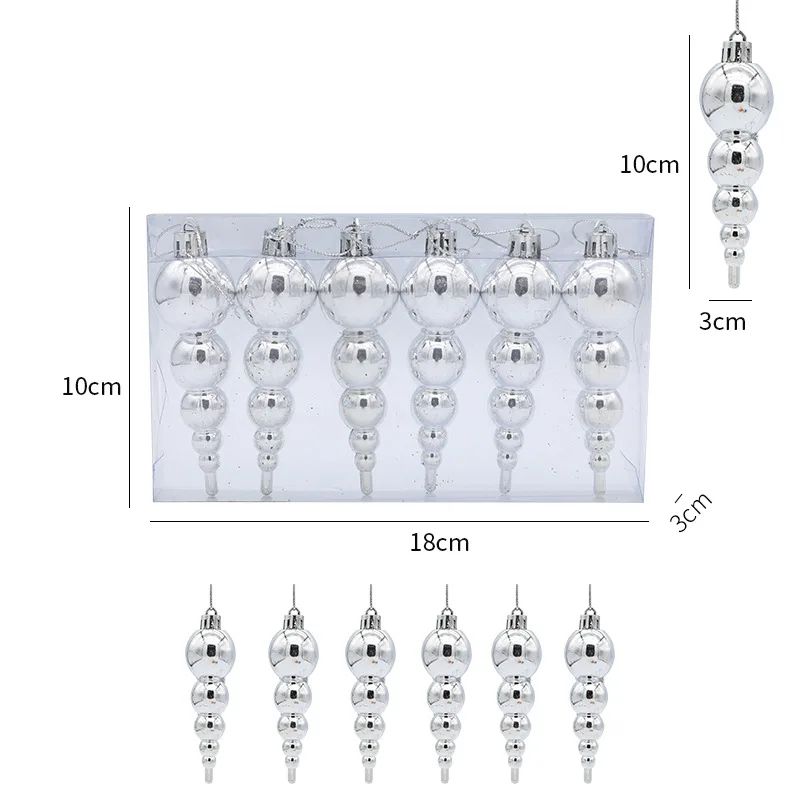 Christmas Tree Hanging Ornament Set 6pcs 8