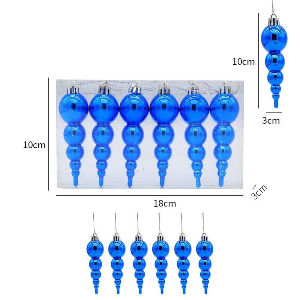 Christmas Tree Hanging Ornament Set 6pcs 4