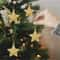 Mini Gold Glitter Star Christmas Ornaments Set 30pcs 3