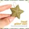 Mini Gold Glitter Star Christmas Ornaments Set 30pcs 4