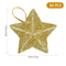 Mini Gold Glitter Star Christmas Ornaments Set 30pcs 5