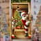Santa Claus Deer Christmas Door Banner 1