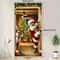 Santa Claus Deer Christmas Door Banner 2