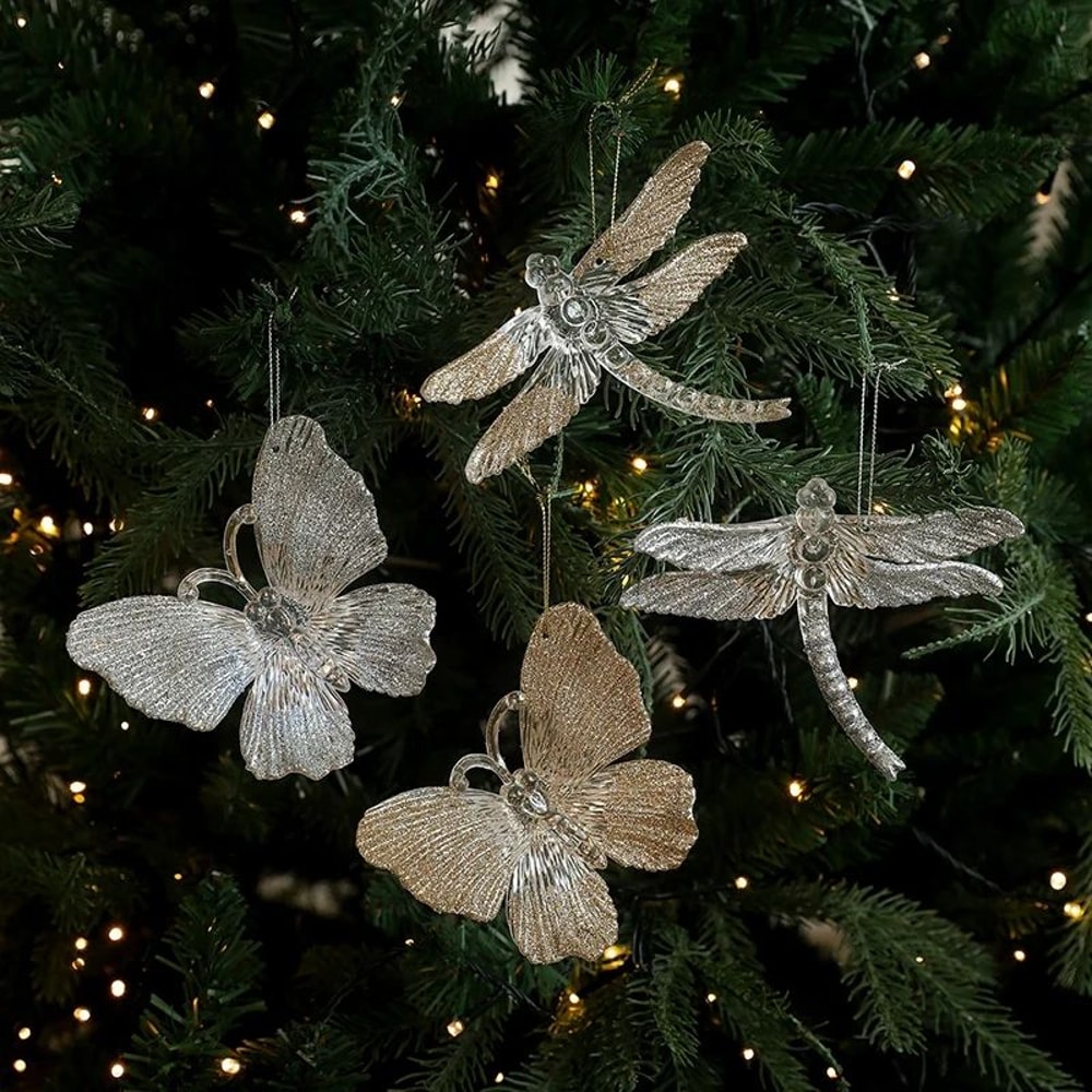 Butterfly Christmas Ball Hanging Ornament 0