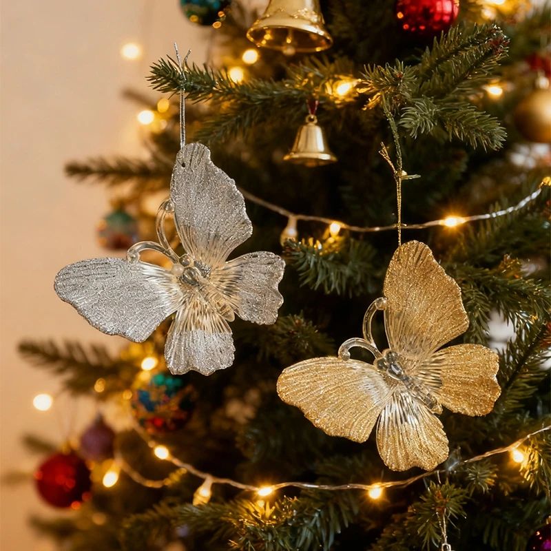 Butterfly Christmas Ball Hanging Ornament 3