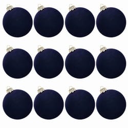 velvet christmas ball ornaments set 12pcs