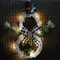 Lighted Rattan Christmas Wreath Pendant 5
