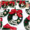 Mini Christmas Wreath Ornaments Set 10pcs 3