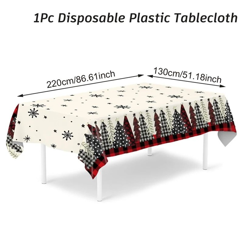Santa Claus Reindeer Christmas Tablecloth 12