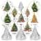 Merry Christmas Tree Sticker Roll 500pcs 5