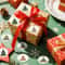 Merry Christmas Tree Sticker Roll 500pcs 8