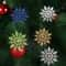 Glitter Snowflake Christmas Bauble Ornament Set 12pcs 1