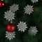 Glitter Snowflake Christmas Bauble Ornament Set 12pcs 2