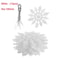 Glitter Snowflake Christmas Bauble Ornament Set 12pcs 8