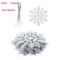 Glitter Snowflake Christmas Bauble Ornament Set 12pcs 9