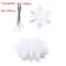 Glitter Snowflake Christmas Bauble Ornament Set 12pcs 7