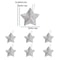 Gold Glitter Star Christmas Tree Ornaments Set 6pcs 8
