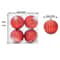 Large Christmas Ball Tree Ornaments Set 4pcs 6