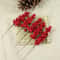 Artificial Red Berry Stems For Christmas Crafts 8