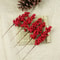 Artificial Red Berry Stems For Christmas Crafts 8