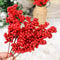 Artificial Red Berry Stems For Christmas Crafts 9