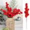 Artificial Red Berry Stems For Christmas Crafts 10