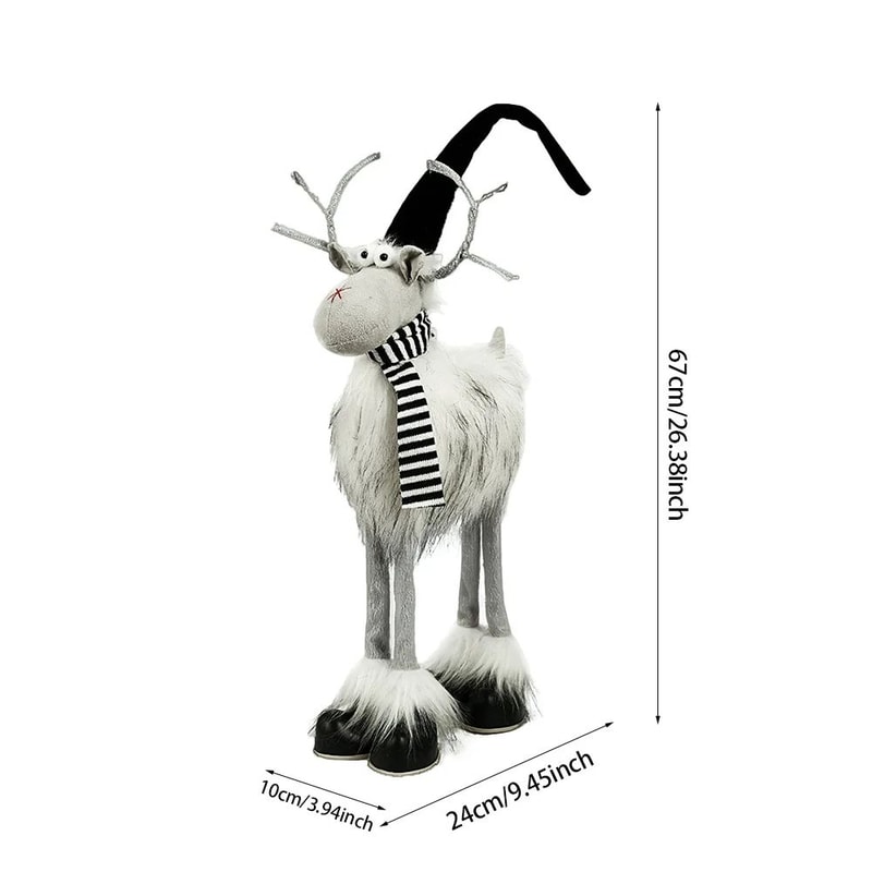 Large Standing Lighted Christmas Reindeer Figurine 8